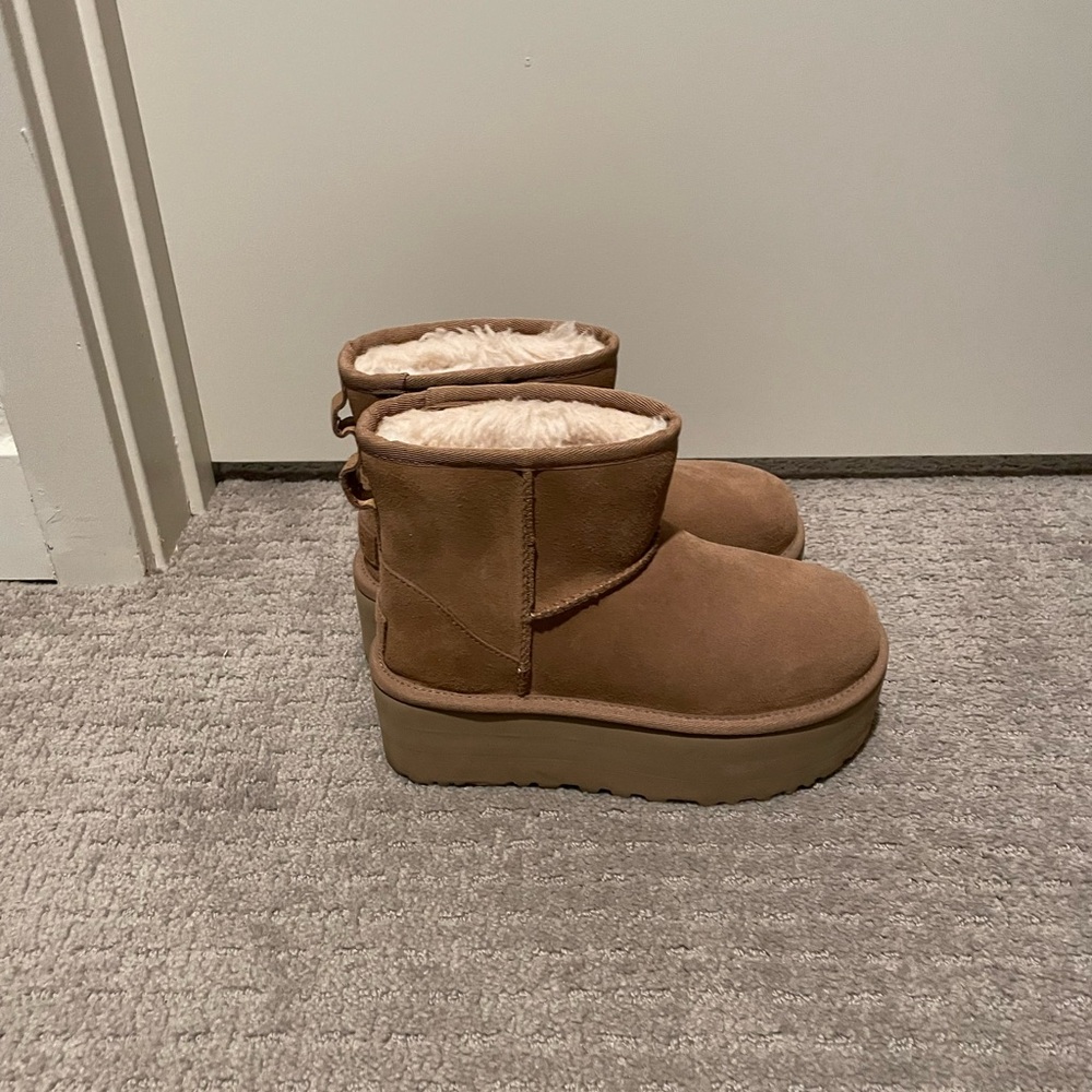 UGG platform mini boots